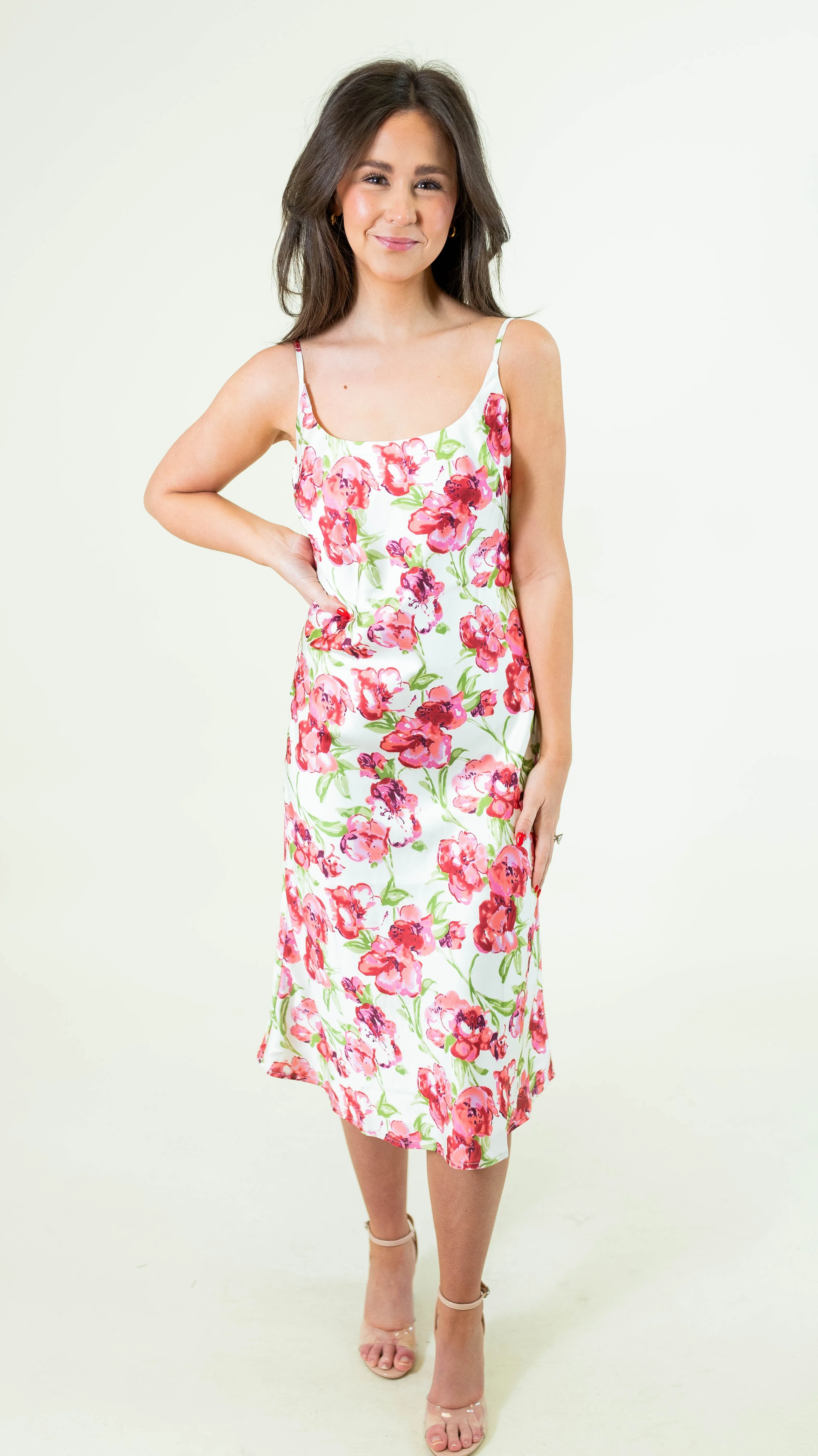 Love Of Romance Midi Slip Dress