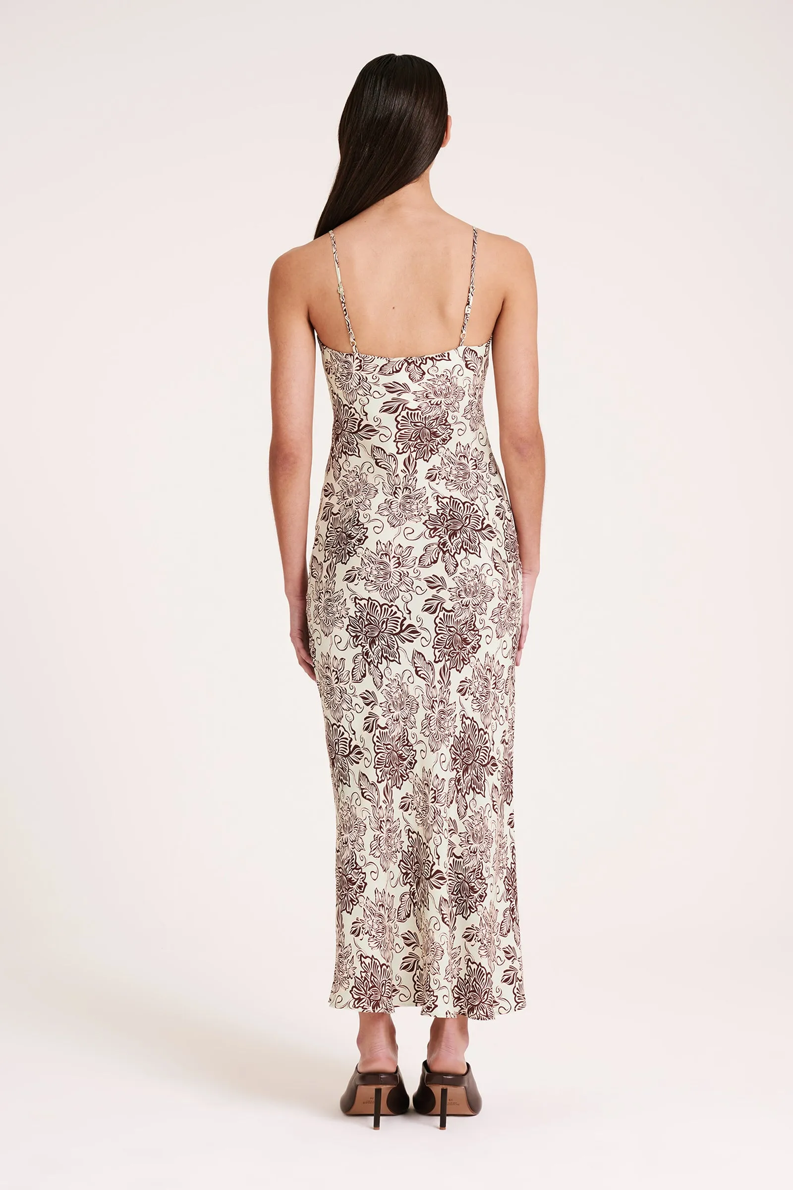 MISI CUPRO SLIP DRESS