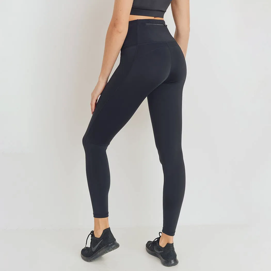 Mono B GREEN Essential Lycra-Blend Highwaist Leggings