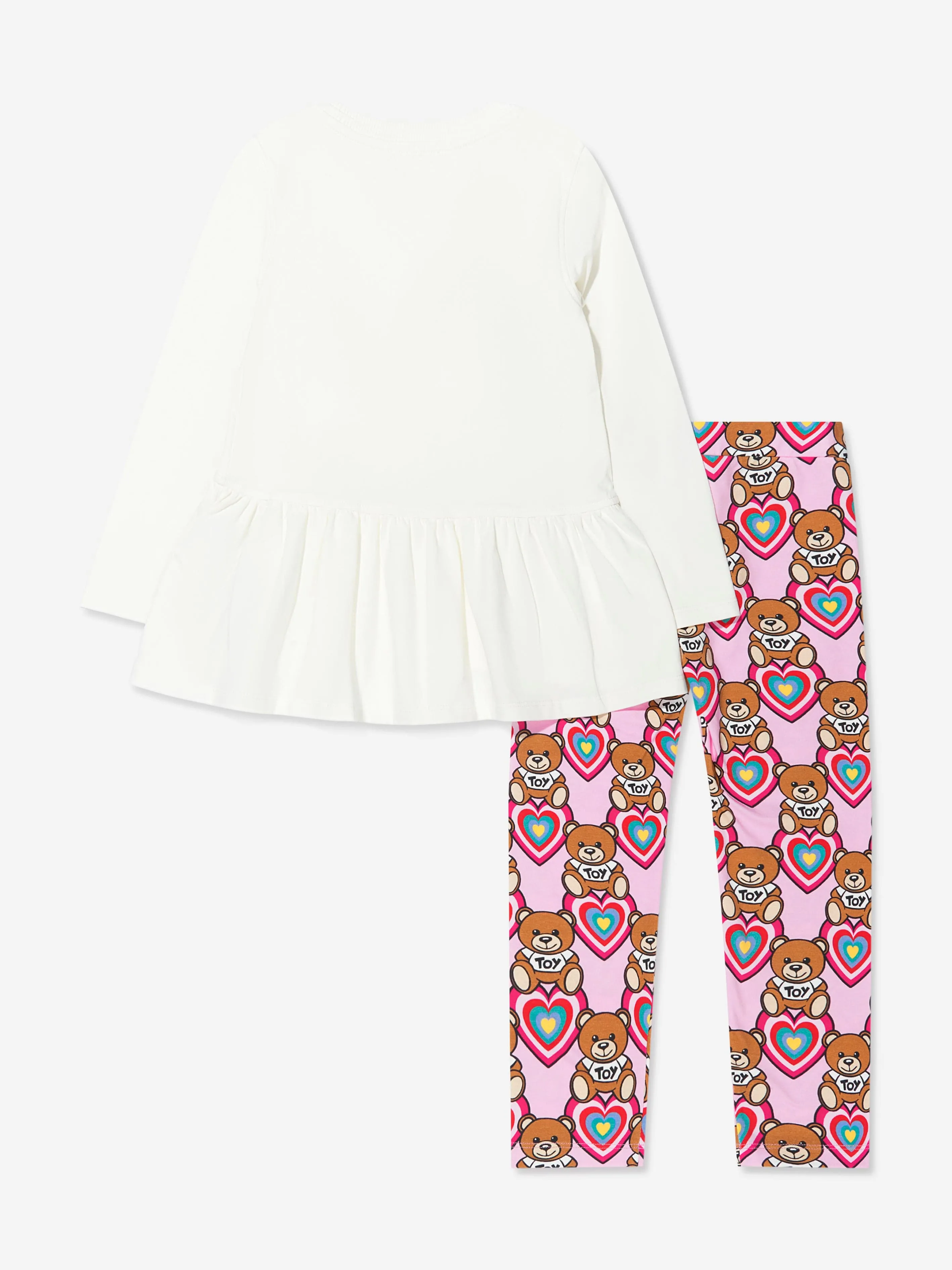 Moschino Girls Bear Heart T-Shirt And Leggings Set