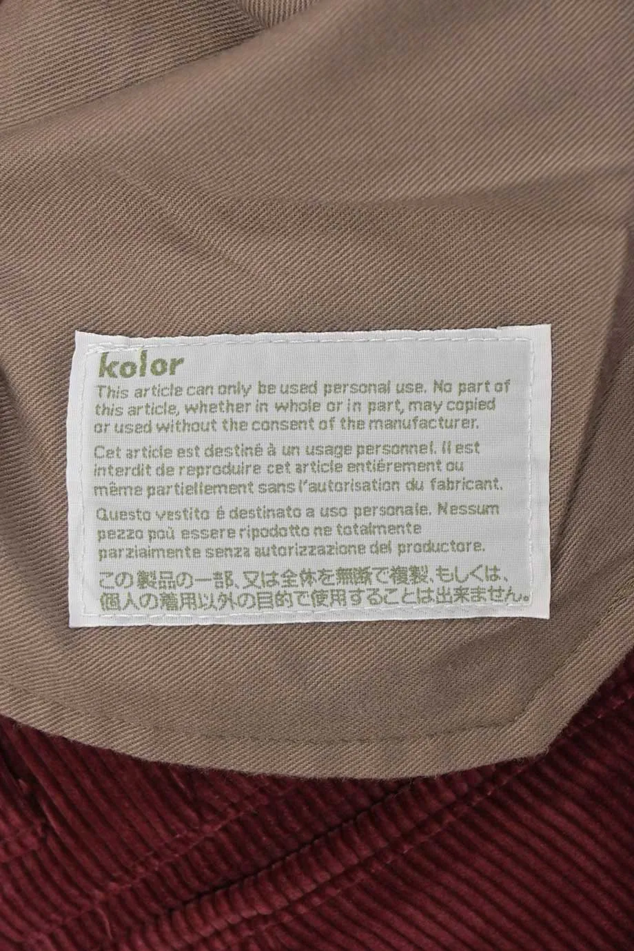 [MW134] Kolor | Chino
