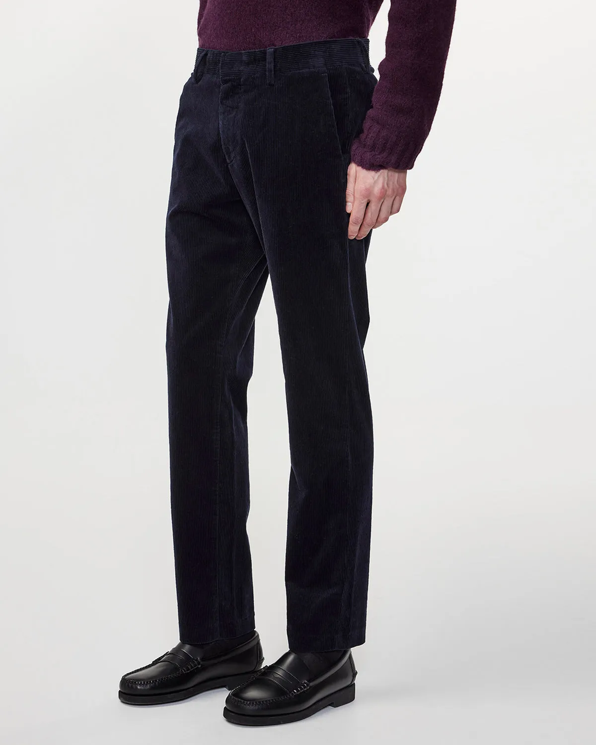 NN07 Theo 1322 Corduroy Pant in Navy Blue