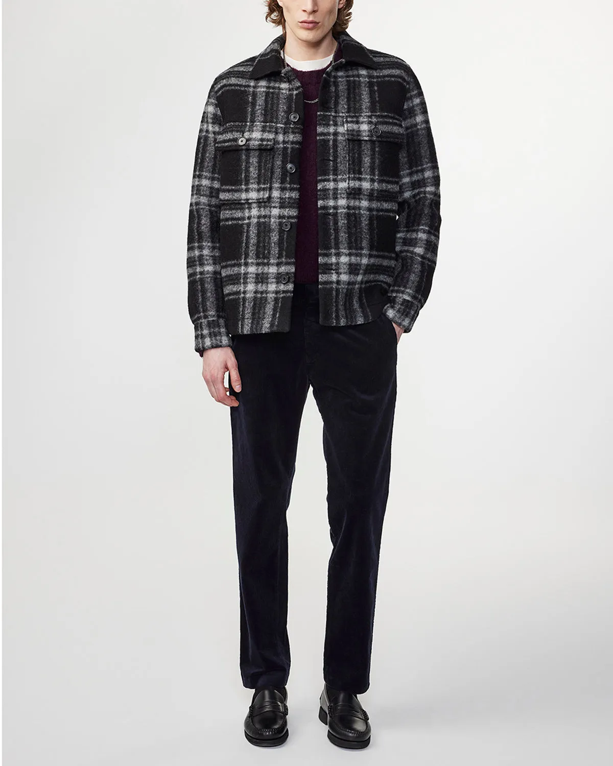 NN07 Theo 1322 Corduroy Pant in Navy Blue