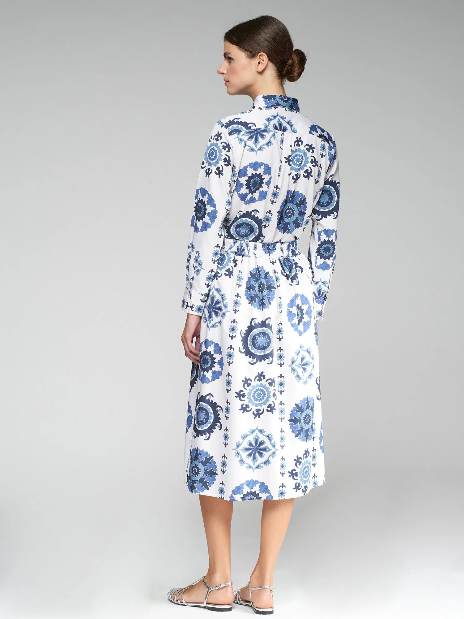 Olimpia Skirt | White & Blue
