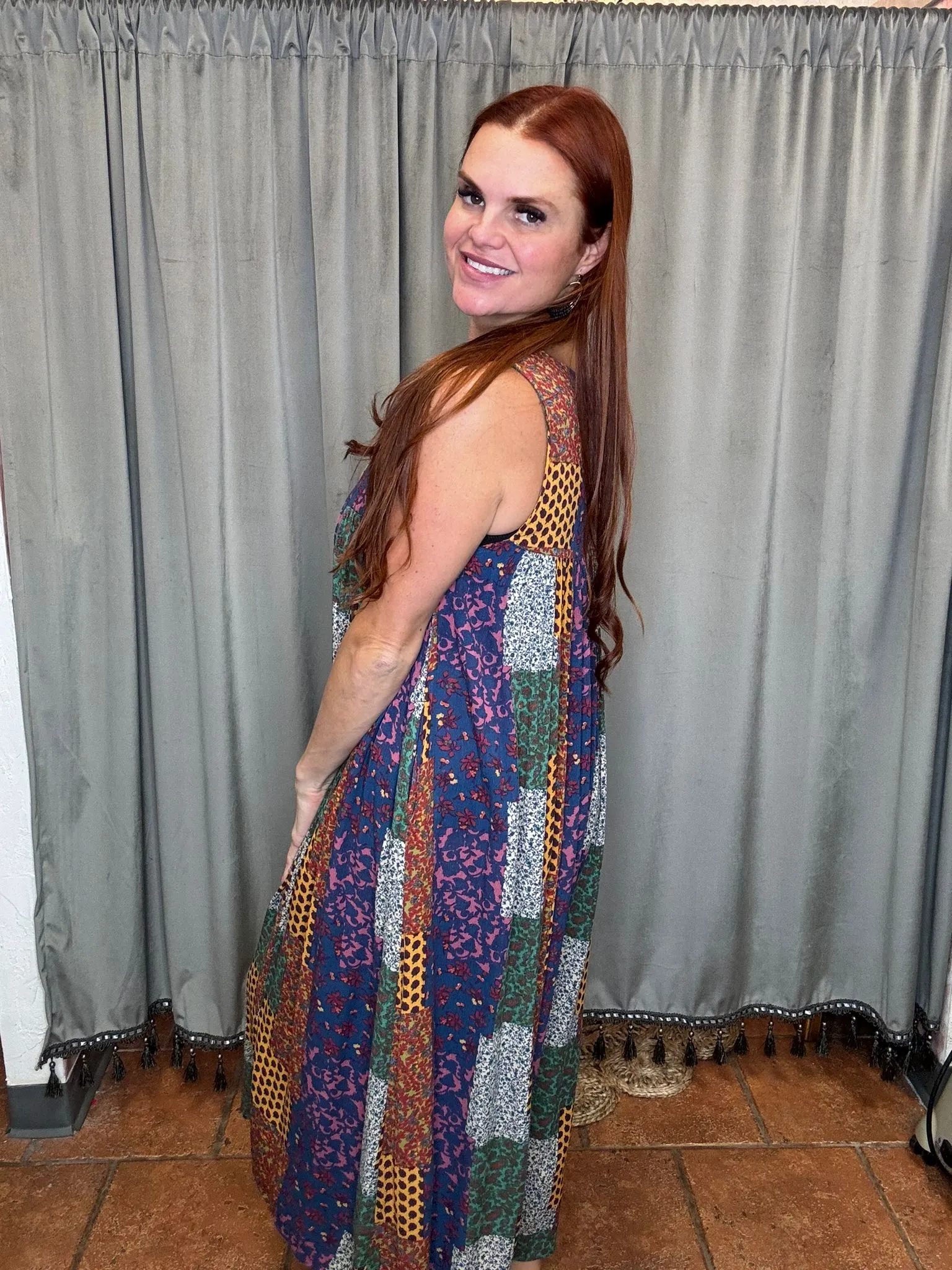 Patchwork Rayon Jumpsuit