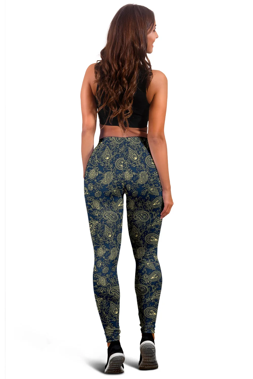 Peacock Feather Mandala - Sea Blue | Leggings | Mandalazed