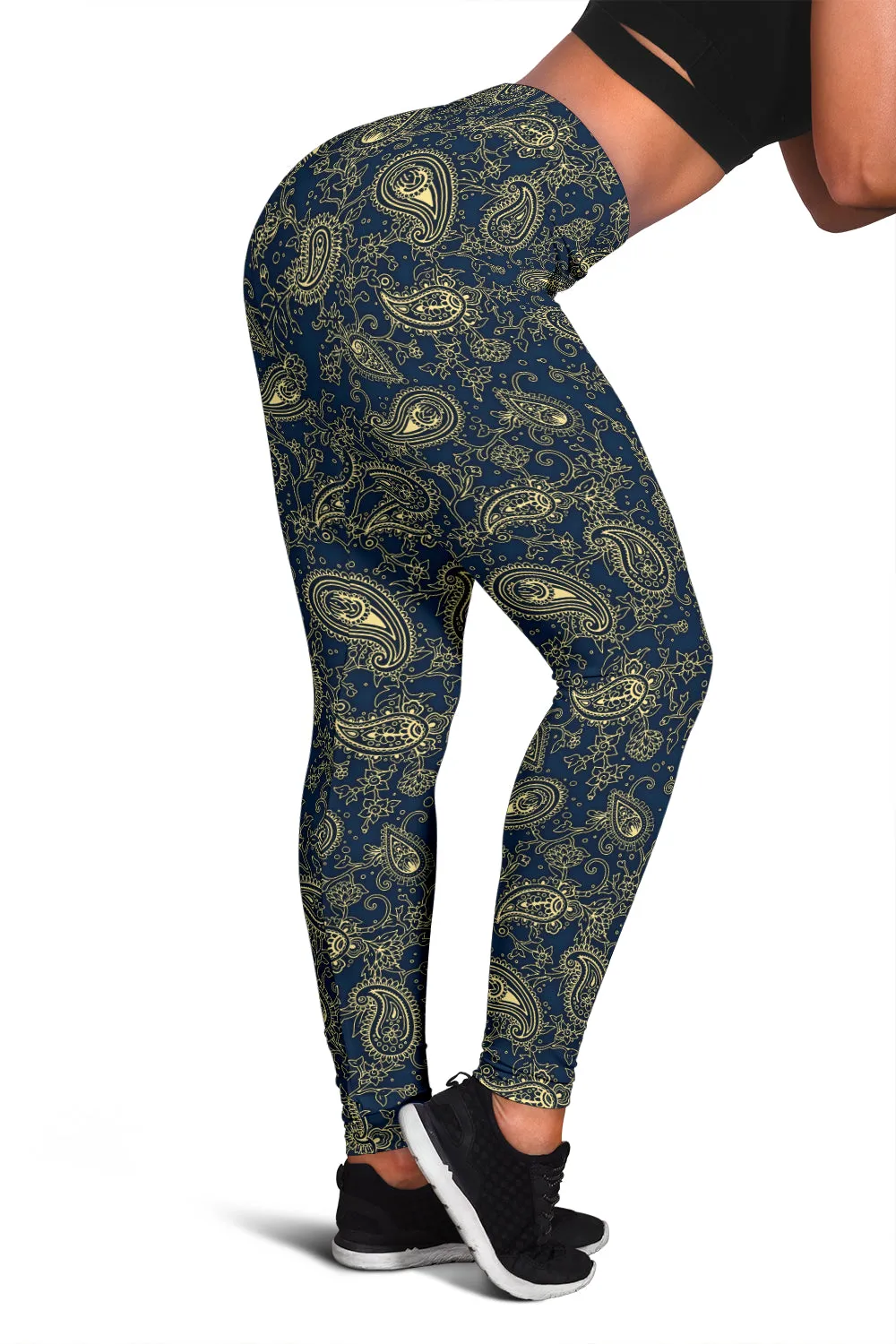Peacock Feather Mandala - Sea Blue | Leggings | Mandalazed
