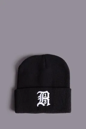 R13 BEANIE - BLACK