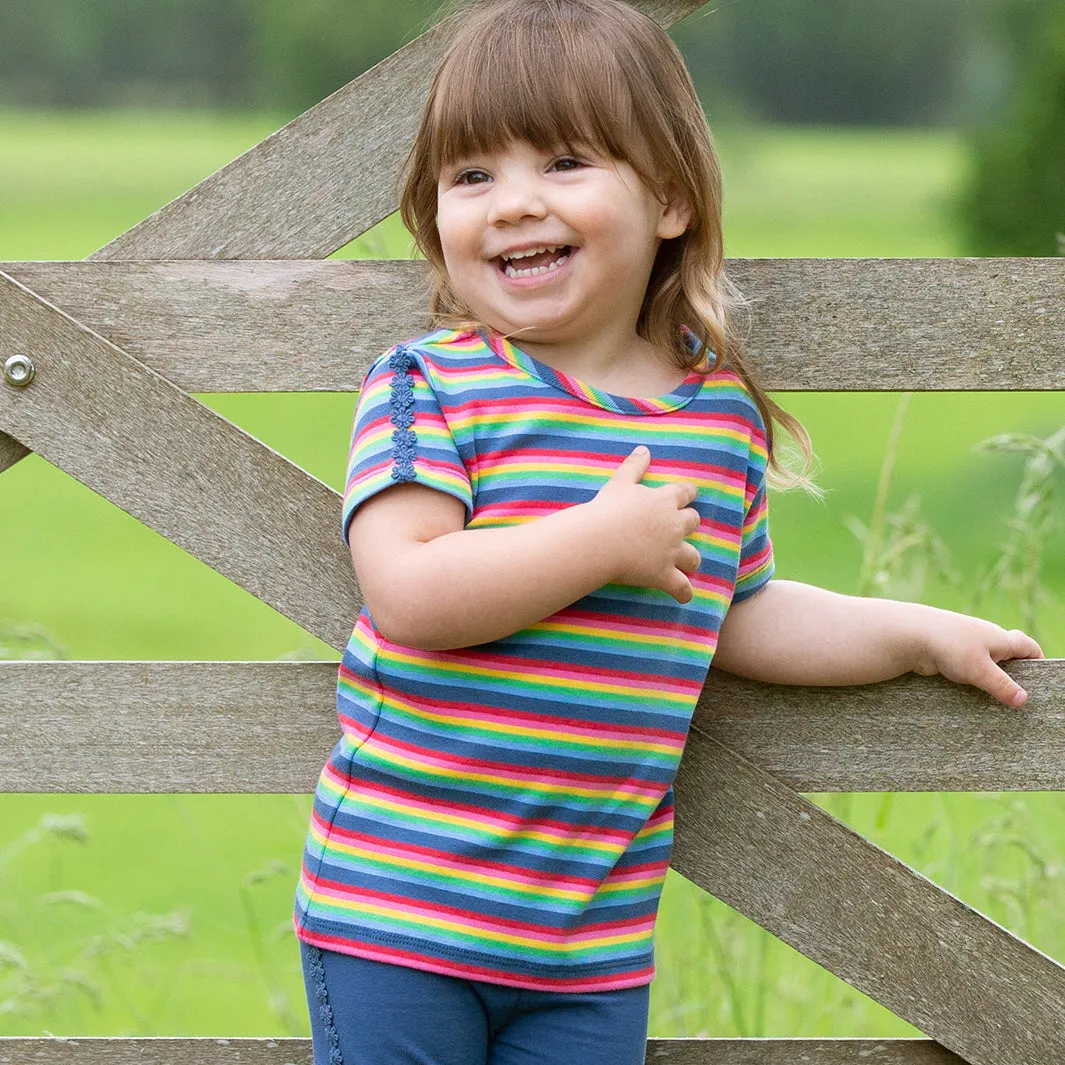 Rainbow daisy t-shirt