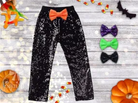 SALE Halloween Black Sequin Pants