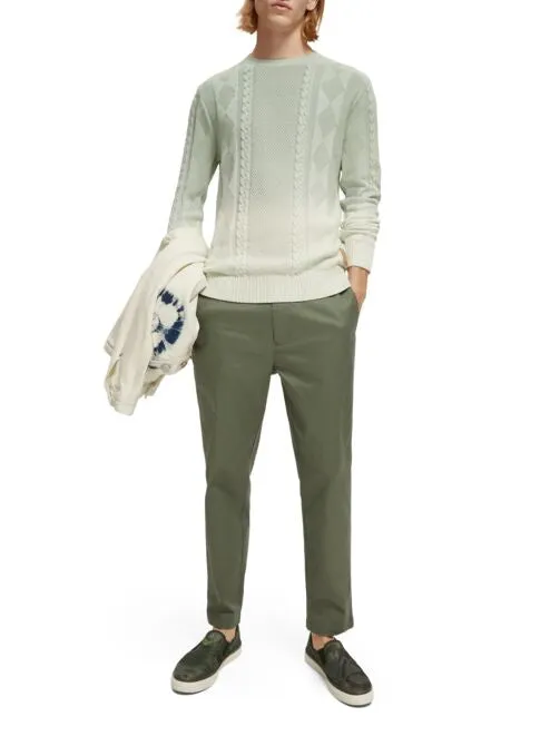 Scotch and Soda Gradient Cable Knit Pullover - Mint
