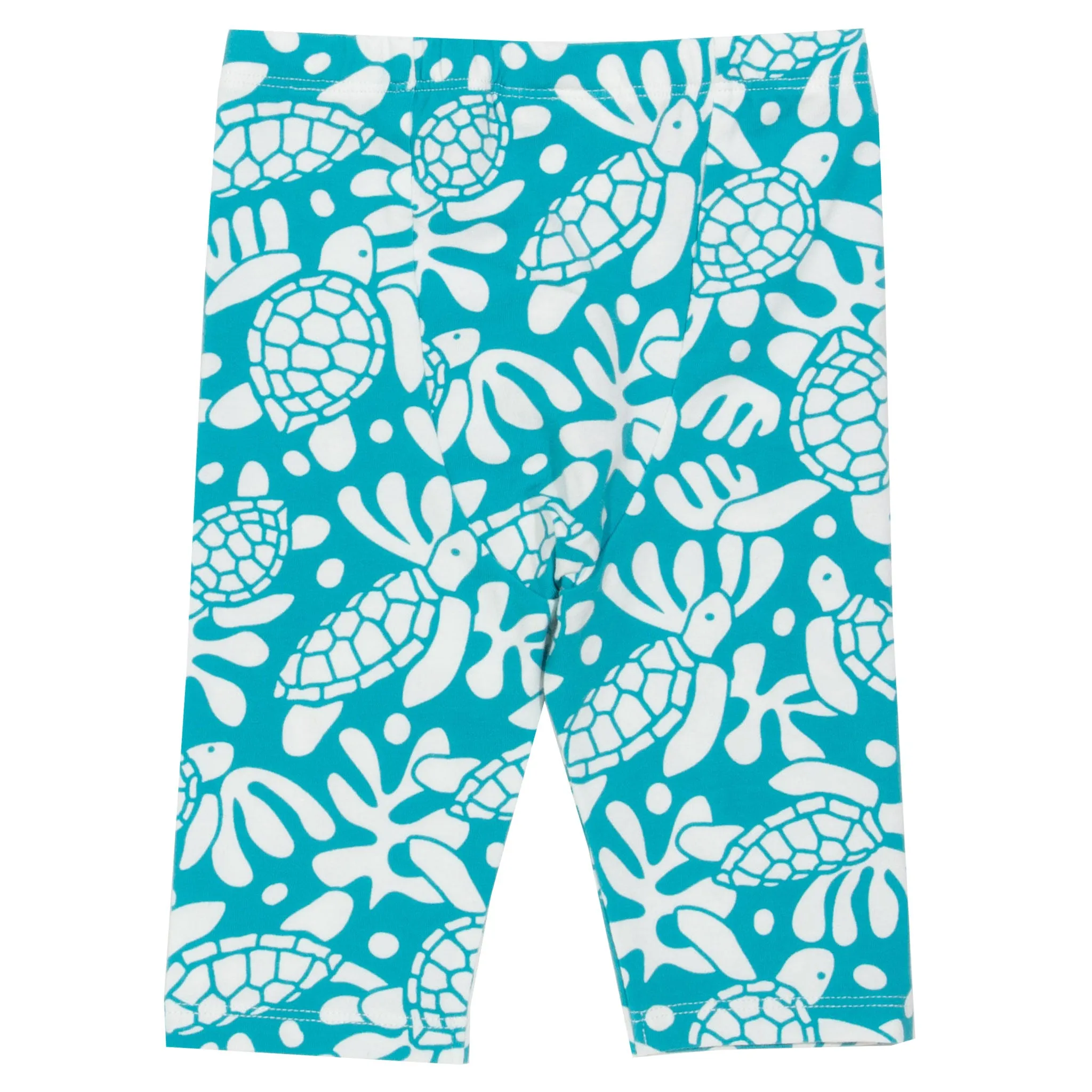 Sea turtle cropped leggings: Size 18-24M/2Y