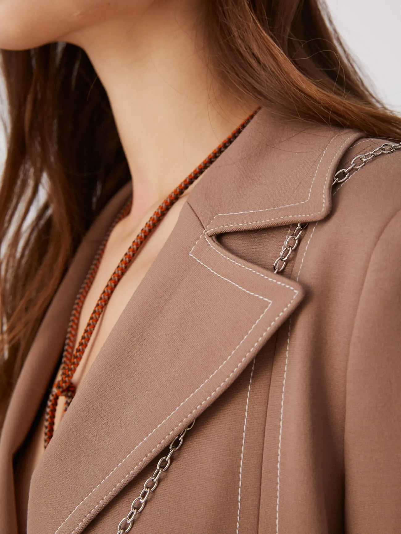 Sfizio - Jacket with Belt - Winter Camel