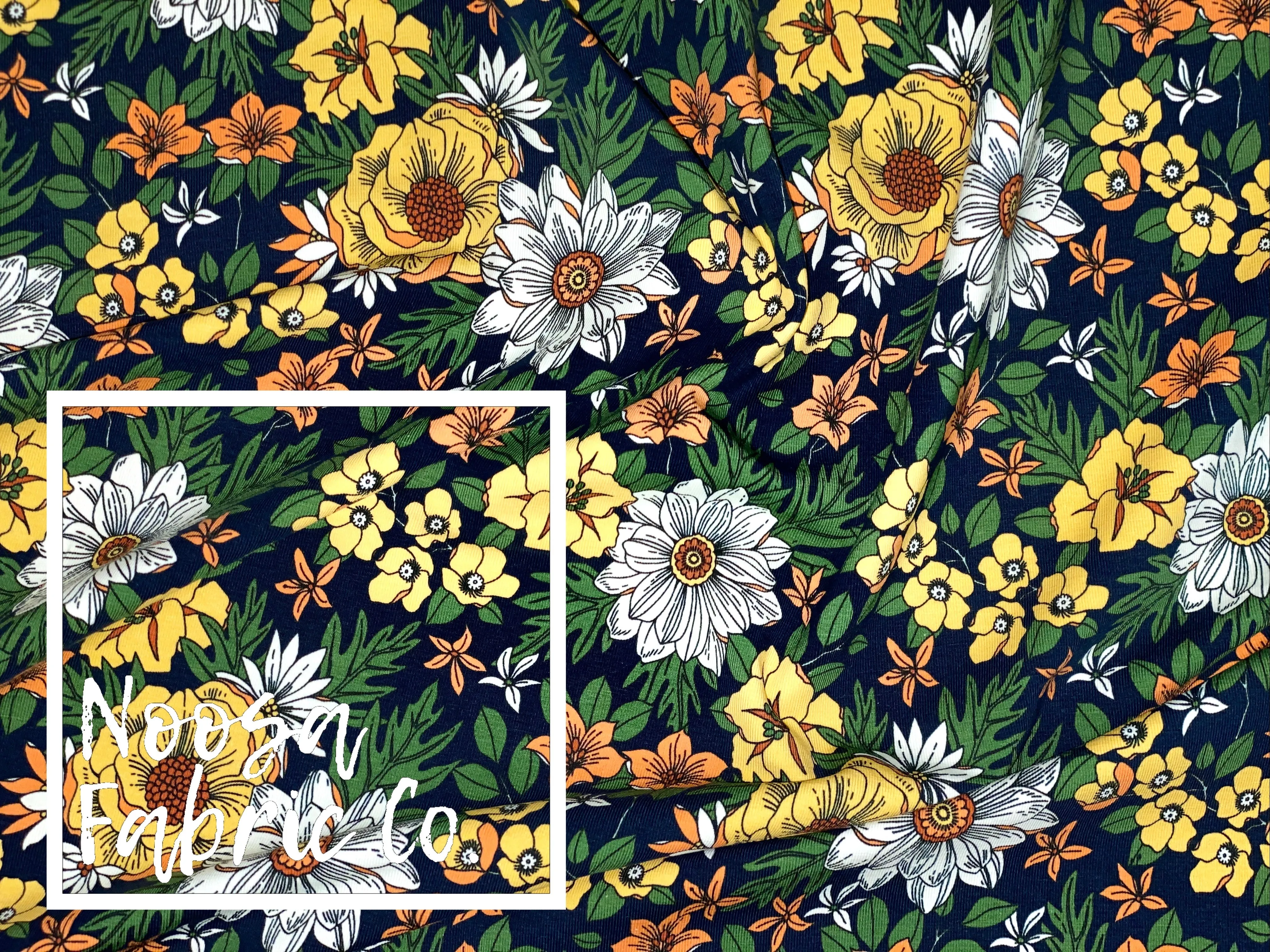 Sharon Cotton Lycra Digital Print Fabric