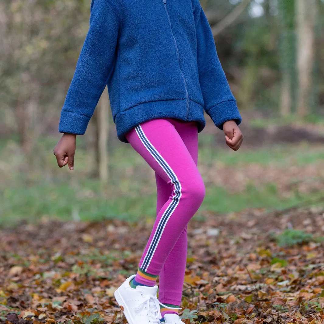 Side stripe leggings