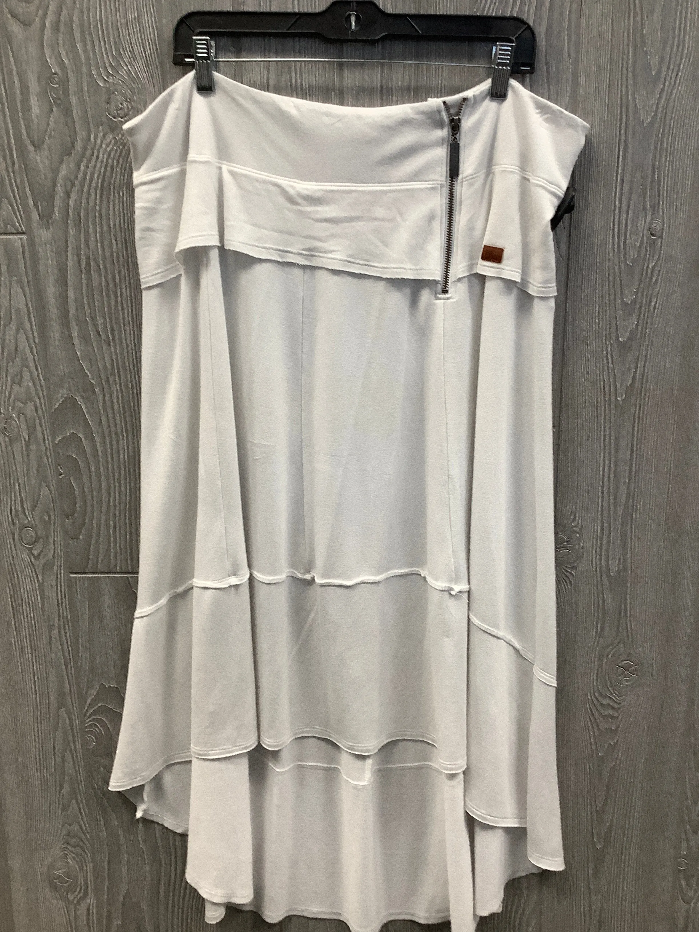 Skirt Midi By Peace Love World In White, Size: Xl