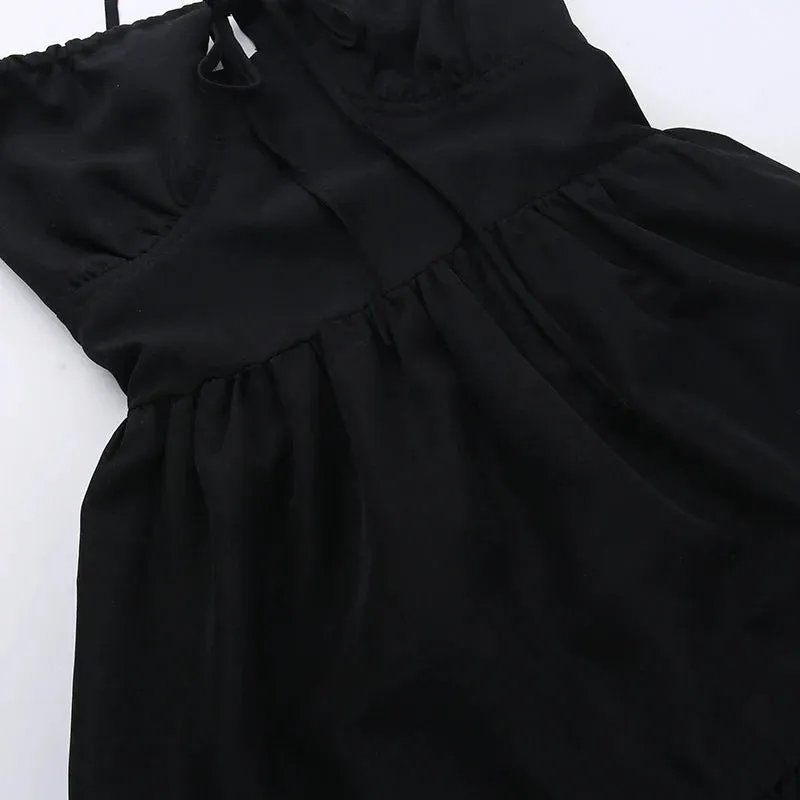 Solid Sweetheart Flowy Midi Dress