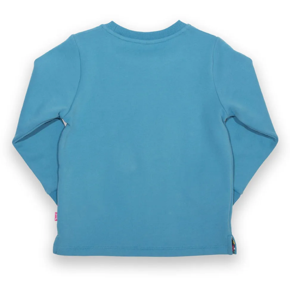 Sweatshirt- flower appliqué