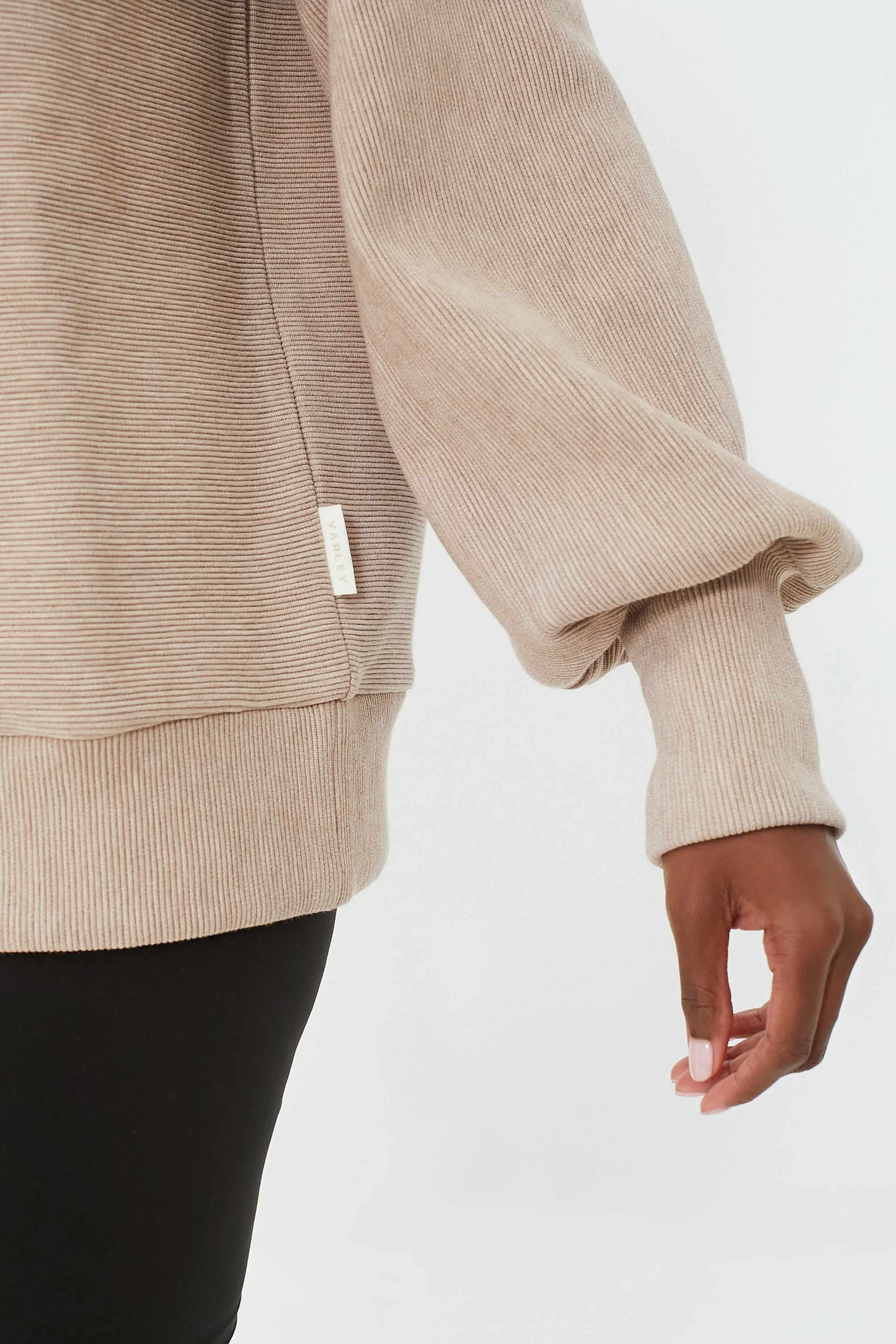 Taupe Marl Vine Half Zip