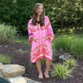 THROWBEE Towel-Poncho - Pink