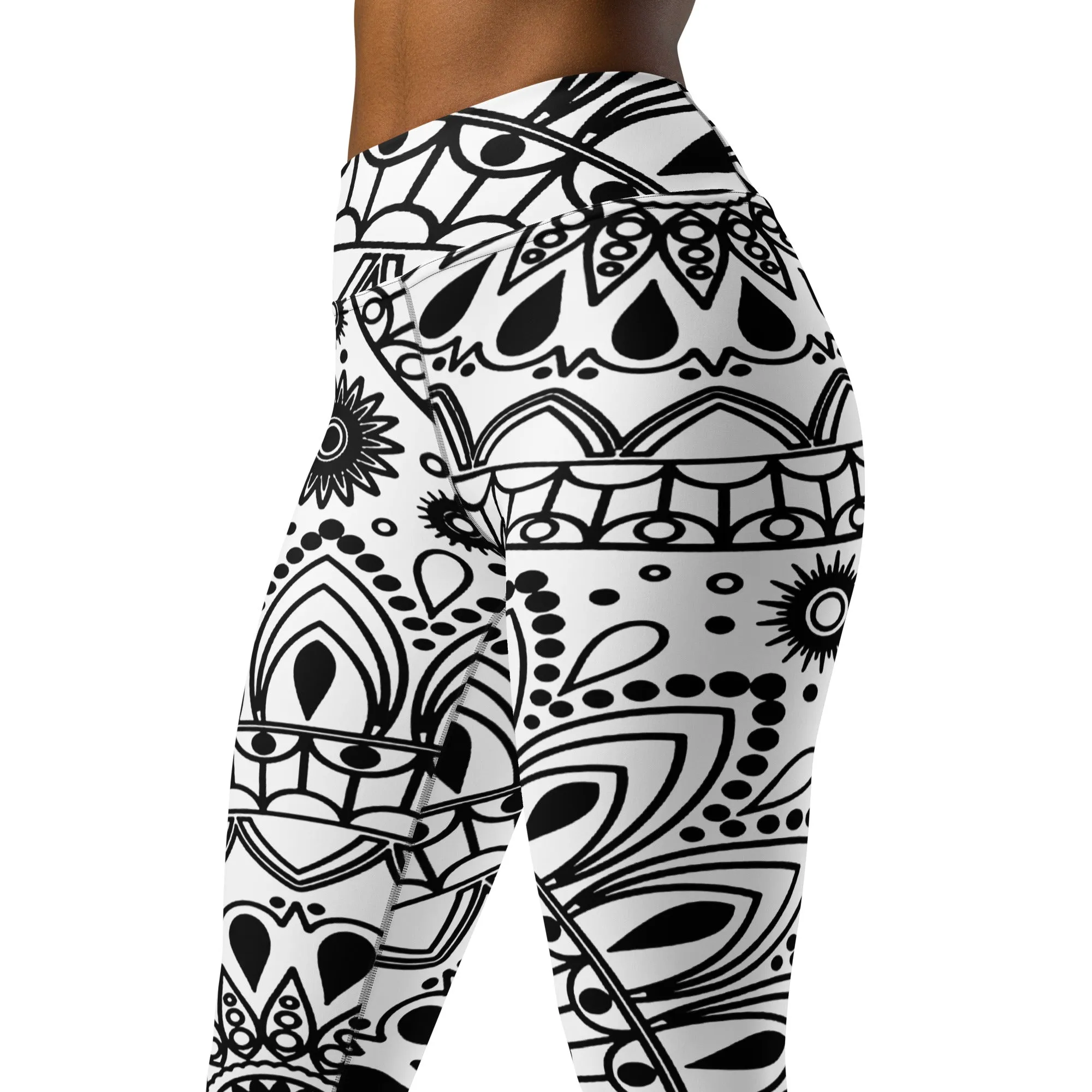 Trendy Geometrics Yoga Leggings, lioness-love