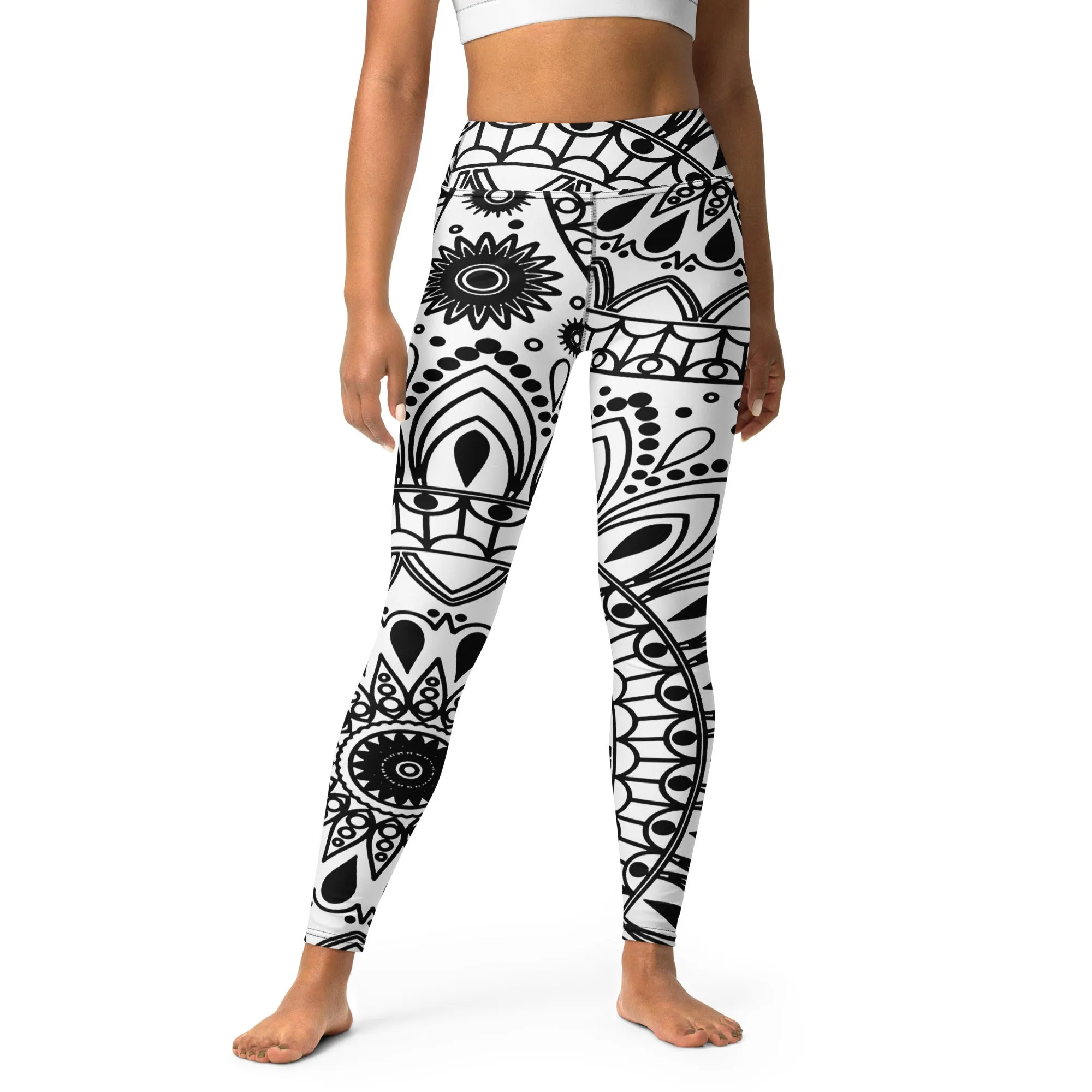Trendy Geometrics Yoga Leggings, lioness-love