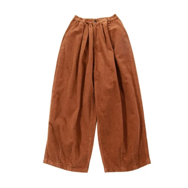 Unisex Oversize Corduroy Wide Pants