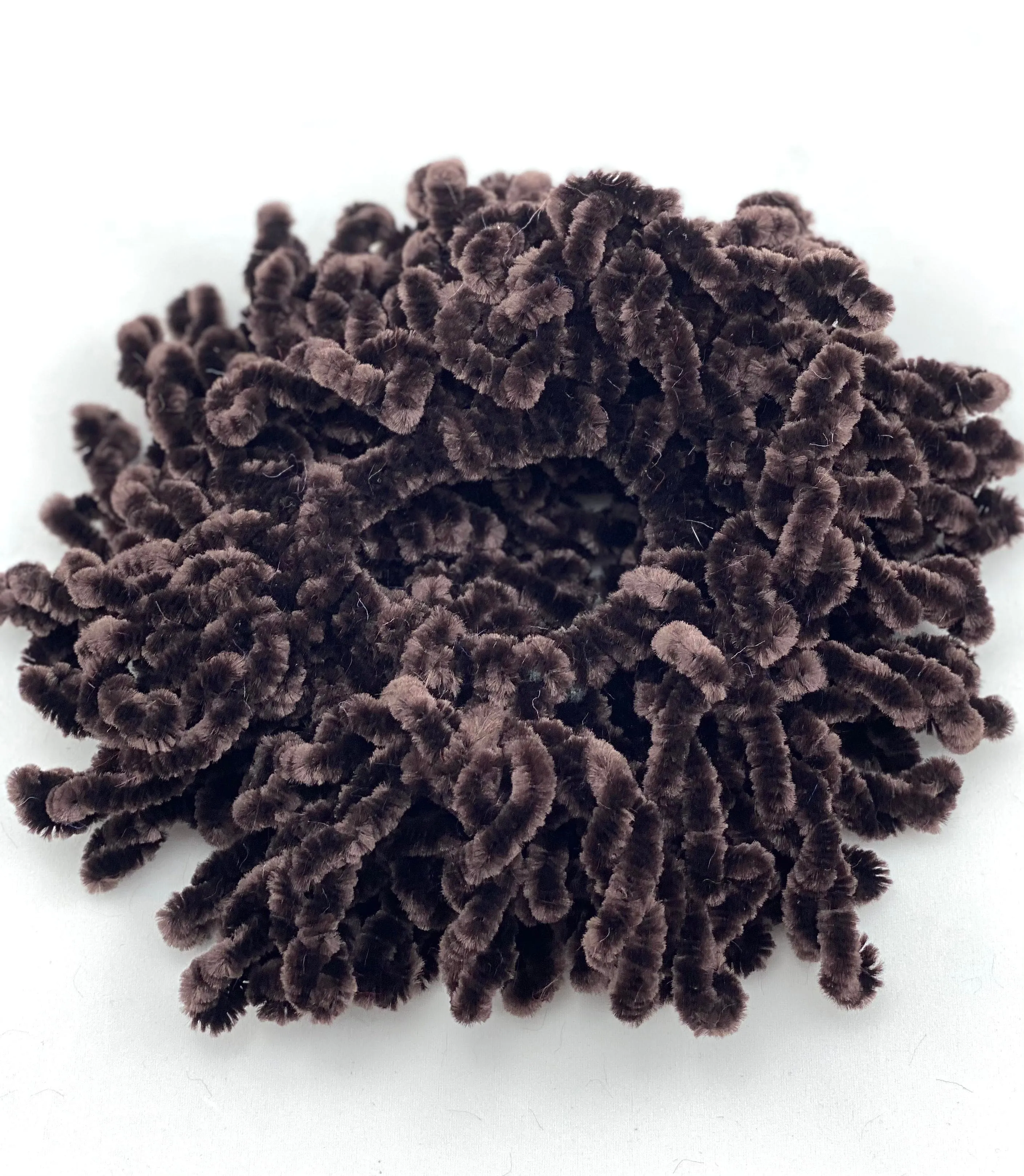 Volumizing Scrunchie Band - Brown