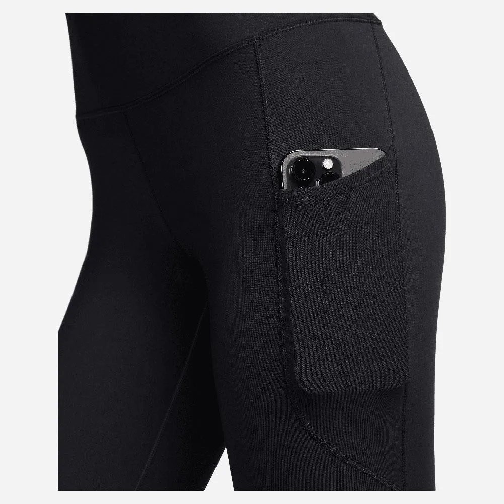 Womens One HIgh-Waisted 7/8 Leggings with Pockets Black