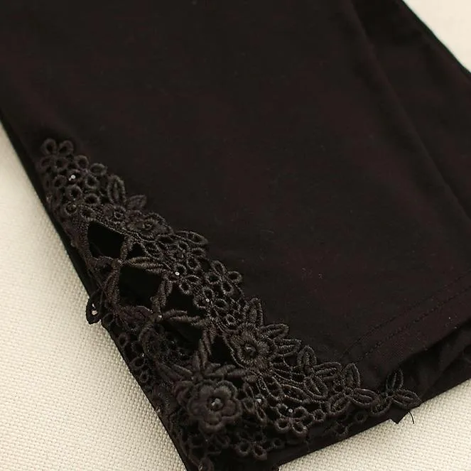 Women's Summer Casual Mid-Waist Elastic Cotton Leggings