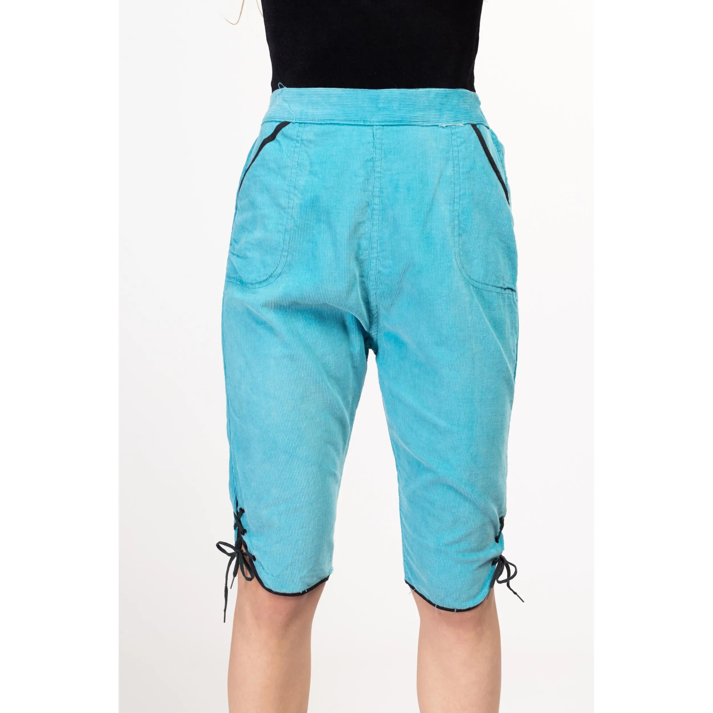 XS 60s Sky Blue Corduroy Cross Country Ski Pants