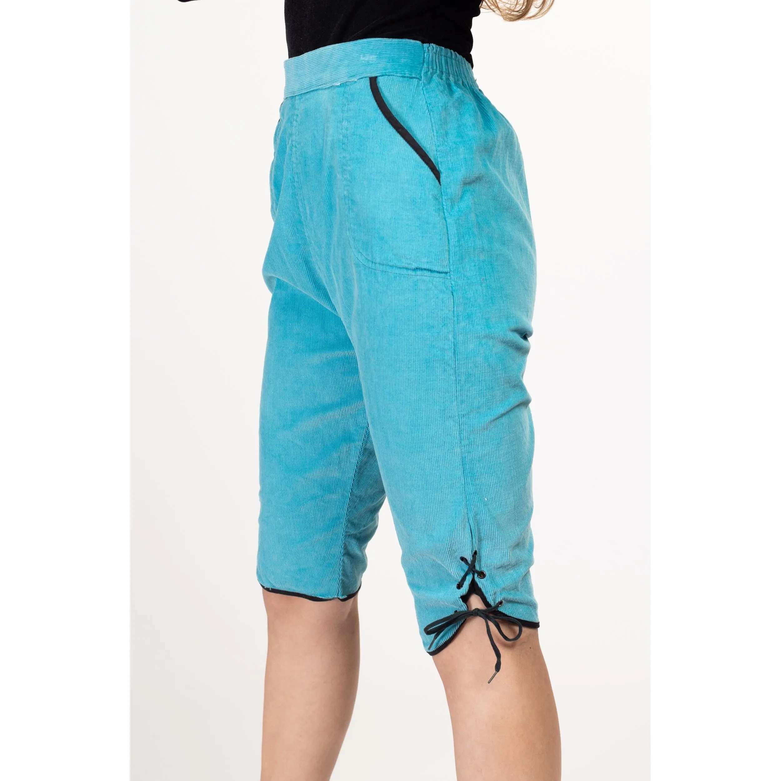 XS 60s Sky Blue Corduroy Cross Country Ski Pants